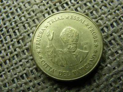 Vatikán 10 euró cent, 2009, próbaveret