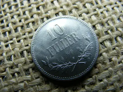 10 Fillér 1918, Artex, Rozettás