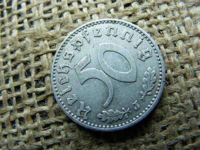 Birodalmi 50 pfennig, 1943, horogkeresztes
