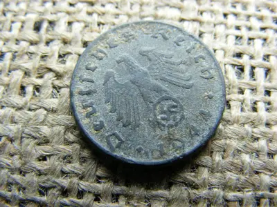 5 Pfennig, 1944, Birodalmi, horogkeresztes