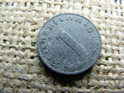 1 Pfennig érme, 1941, horogkeresztes
