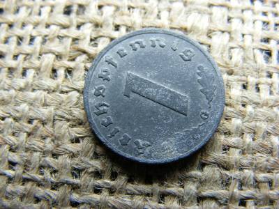 1 Pfennig érme, 1944, horogkeresztes