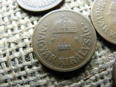 2 fillér, 1926-1940 sor, 1932-1933 nélkül