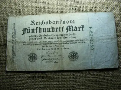 500 márka bankjegy, 1922, Németország