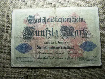 50 márka bankjegy, 1914, Németország