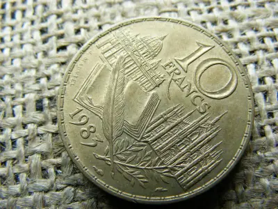 10 frank 1983, Svájci érme