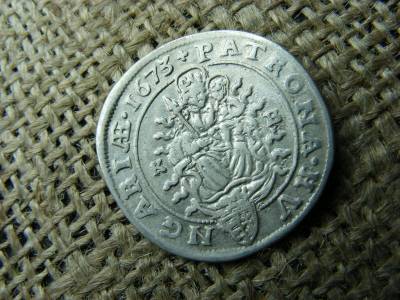 Lipót I. ezüst 6 krajcár, 1673 KB