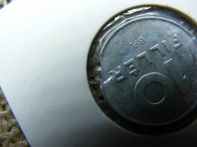 10 fillér 1985, Verdehibás, Kicsípett
