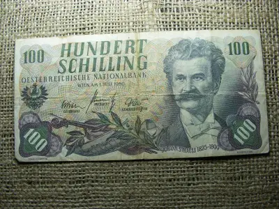 100 schilling bankjegy, 1960, Ausztria