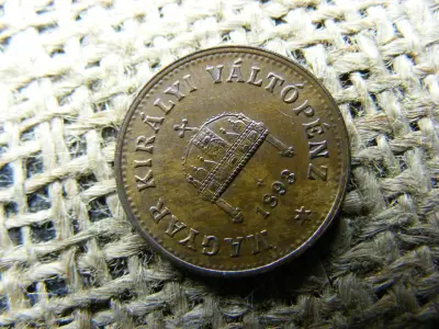 1 fillér 1893, Korona kori érme
