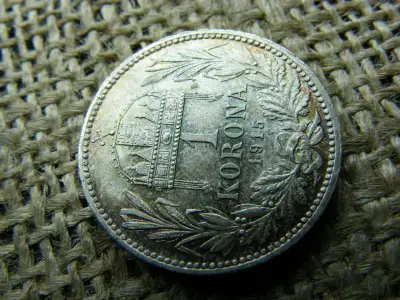 Ezüst 1 korona, 1915, extra
