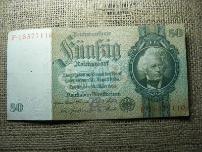 Birodalmi 50 márka, 1933, F sorozat