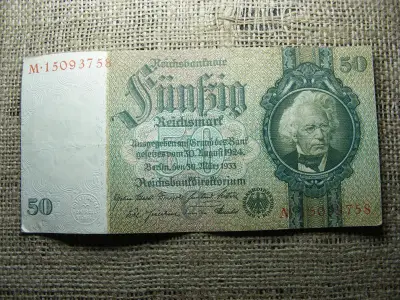 Birodalmi 50 márka bankjegy, 1933, M