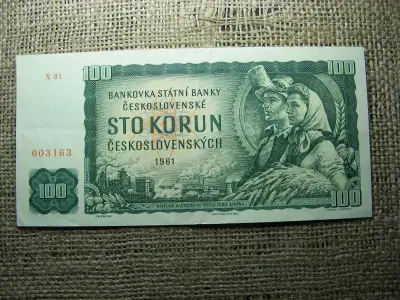 100 korona, 1961, alacsony sorszám