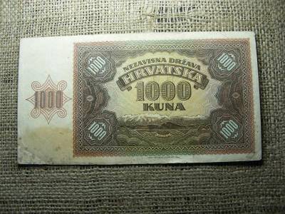 1000 kuna, 1941, horvát papírpénz