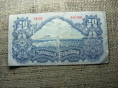 20 Schilling, 1945, Osztrák Papírpénz