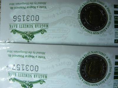 100 forint, 2002, Kossuth, Elsőnapi, sorszámkövető pár