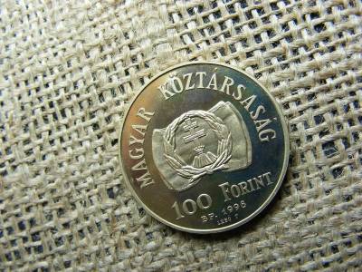 100 forintos érme, 1998 PP, 1948