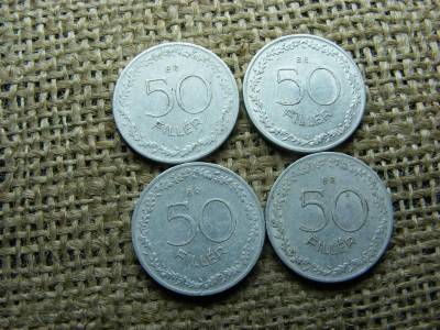 50 fillér, 1948-1966, fémpénz