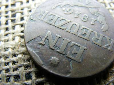 1 krajcár 1816 A, verdehibás, lapkahibás, hengerelési hibás
