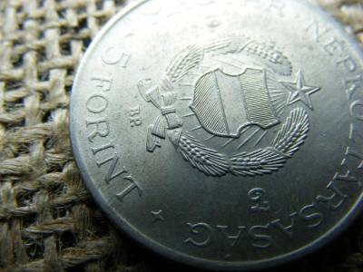5 forintos érme, 1967, verdehibás, sugaras