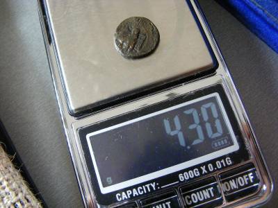 Ókori Görög Pontosz Bronz Pénzérme, Kr.e. 120 körül