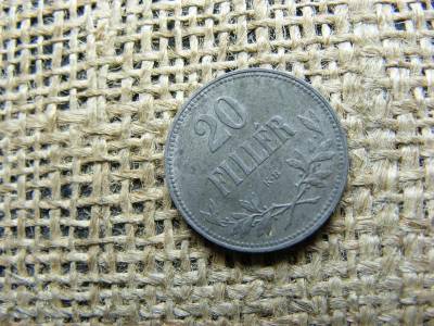 20 fillér, 1916, korona