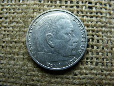 Birodalmi ezüst 2 márka, 1937 E