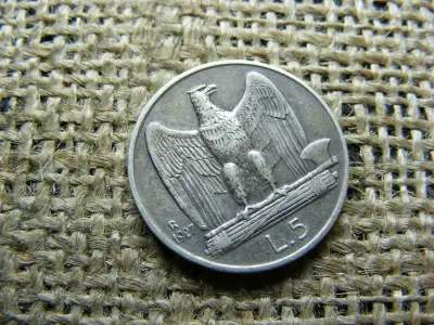 Ezüst 5 Lira, 1927, Olaszország