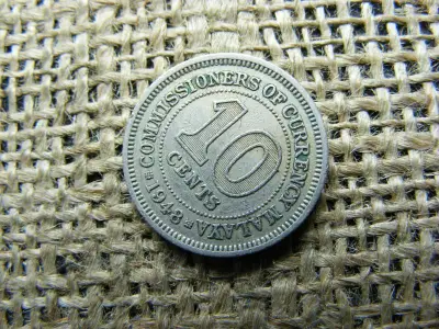 Malaya 10 cent, 1948