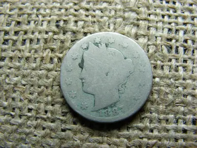 USA 5 centes érme, 1887