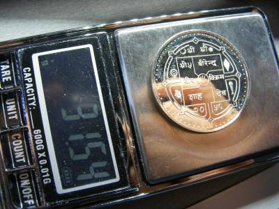 Nepál, 500 rúpia, 1994, PP ezüst