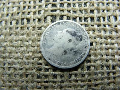 Ezüst 3 pence, 1886, Nagy-Britannia