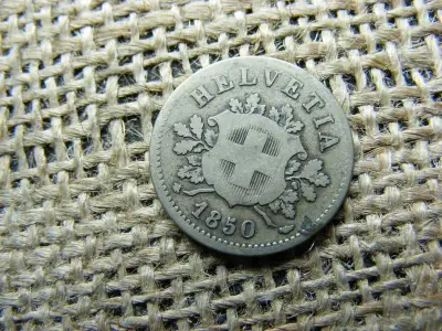 Svájc 10 rappen, 1850