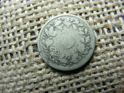 Svájc 10 rappen, 1850