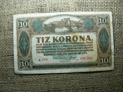 10 korona, 1920, Magyar Királyság