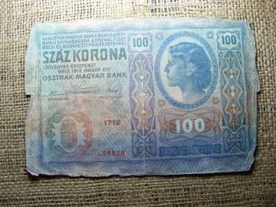 100 korona, 1912, Osztrák-Magyar Bankjegy