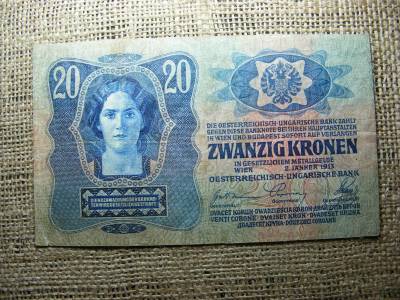 20 korona, 1913, I. kiadás
