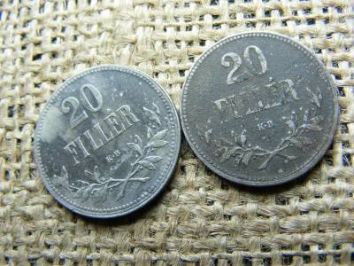 20 fillér, 1917, pár