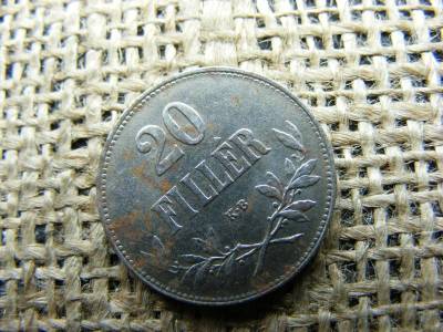 20 fillér, 1920, korona pénzrendszer