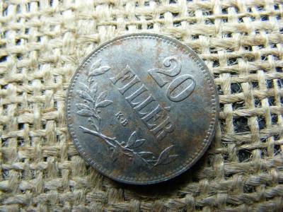 20 fillér, 1920, korona pénzérme