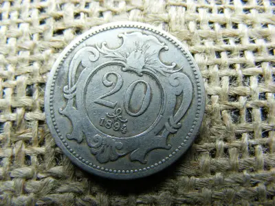 20 heller érme, 1894, Korona-korszak
