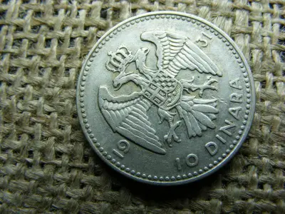 Ezüst 10 dinár, 1931, Jugoszlávia