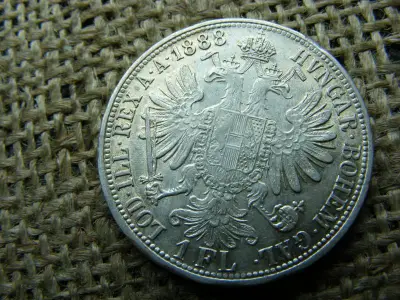 Ferenc József, 1 forint, 1888, ezüst