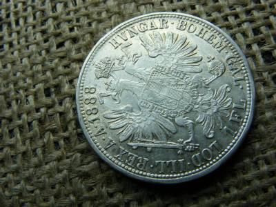 Ferenc József, 1 forint, 1888, ezüst