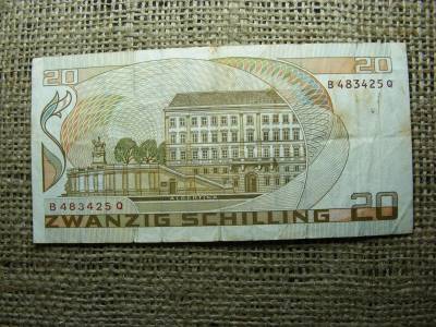 20 schilling bankjegy, 1986, Ausztria