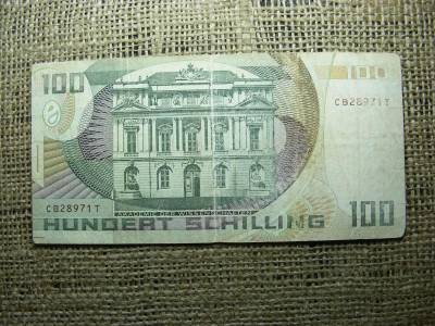 100 Schilling Bankjegy, 1984, Ausztria