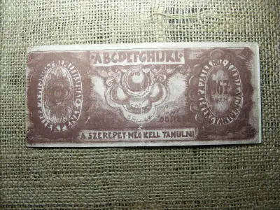 Színházi kellékpénz, A szerepet meg kell tanulni