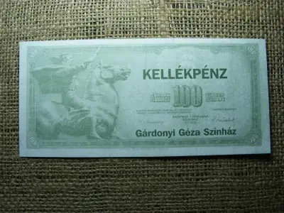 Színházi kellékpénz, 100 dinár, Gárdonyi Géza