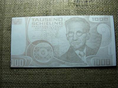 Színházi kellékpénz, 1000 schilling, 1983